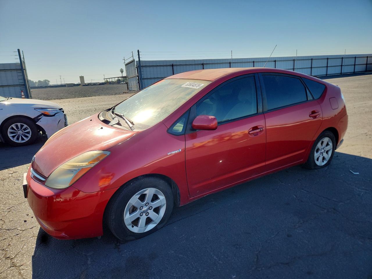 2008 Toyota Prius Base Red vin: JTDKB20U487749534