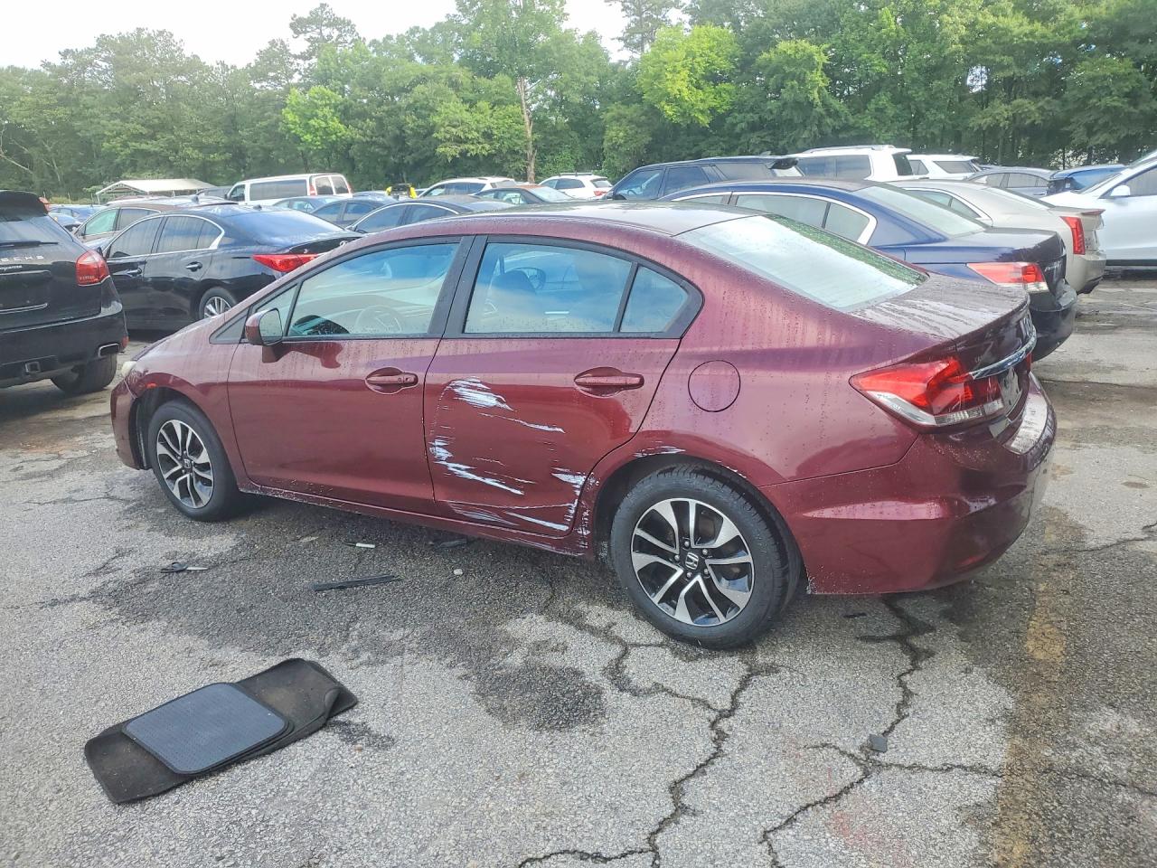2014 Toyota Civic Ex Burgundy vin: 19XFB2F88EE033999