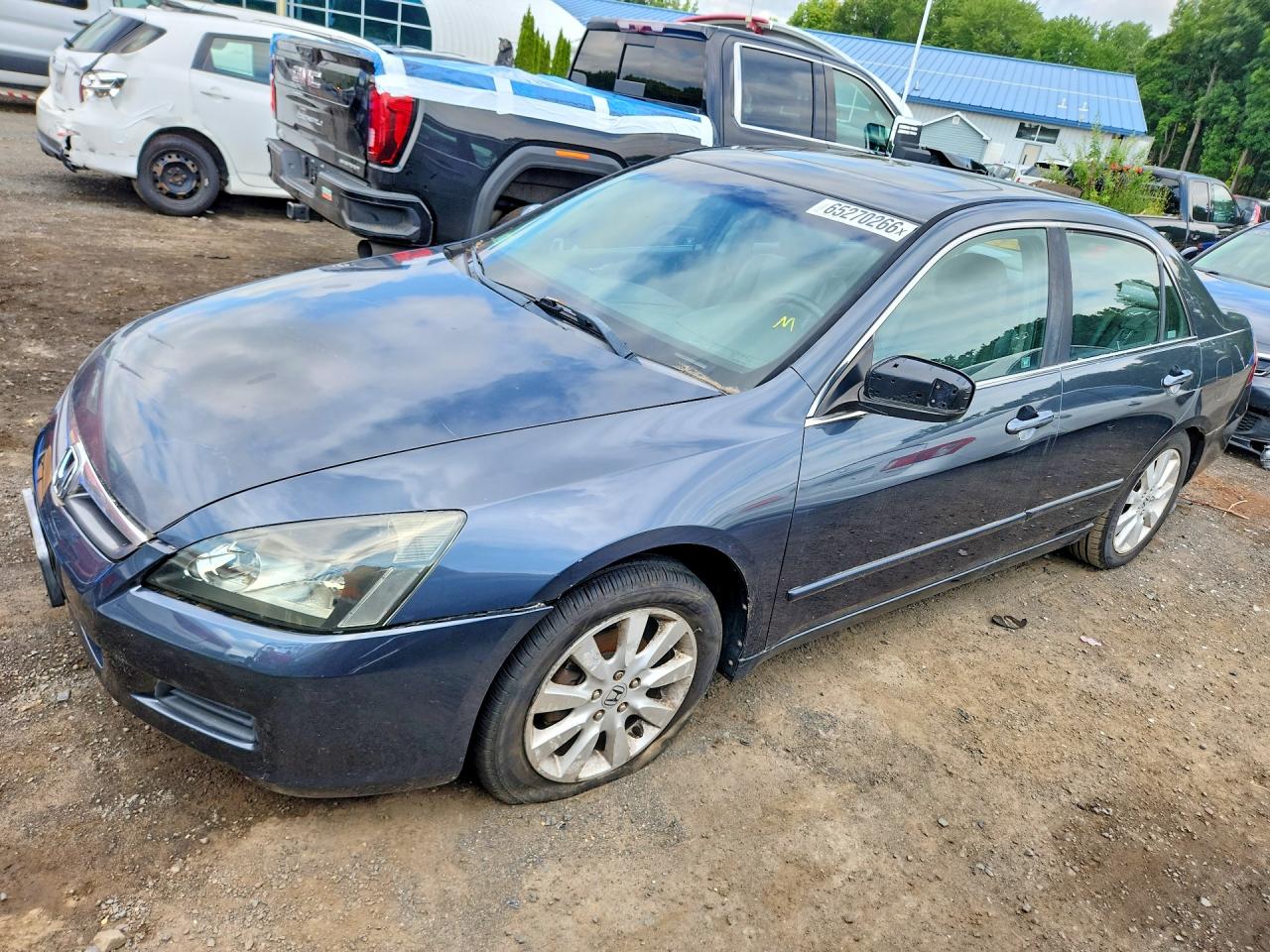 2007 Honda Accord Ex Gray vin: 1HGCM66567A071555