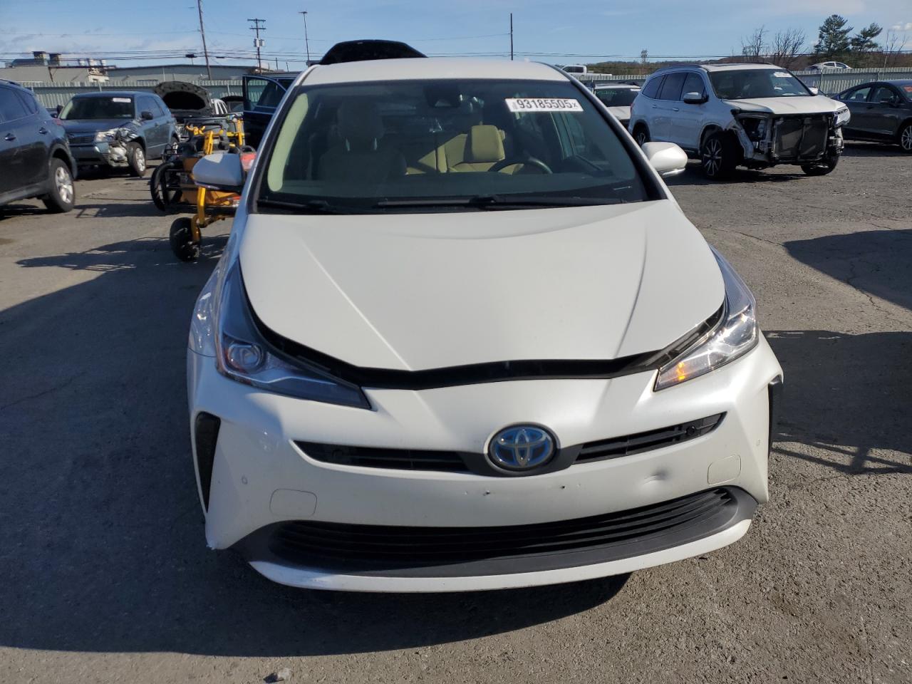 2019 Toyota Prius White vin: JTDKARFU1K3083640