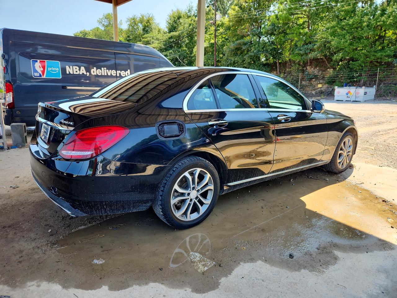 2015 Mercedes-benz C 300 4matic Black vin: 55SWF4KB8FU001212