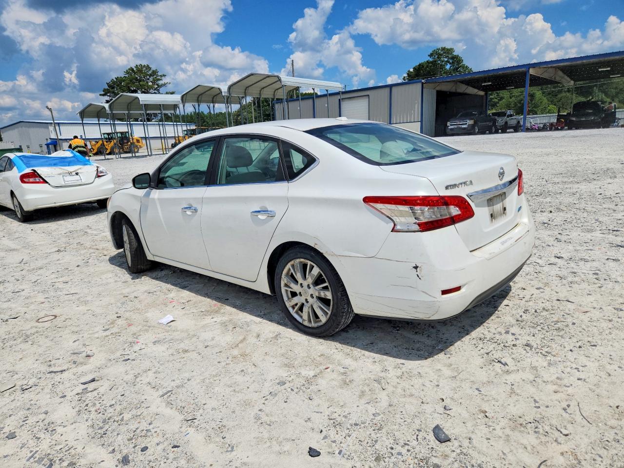 2013 Nissan Sentra S/sv/sr/sl White vin: 3N1AB7AP2DL691451
