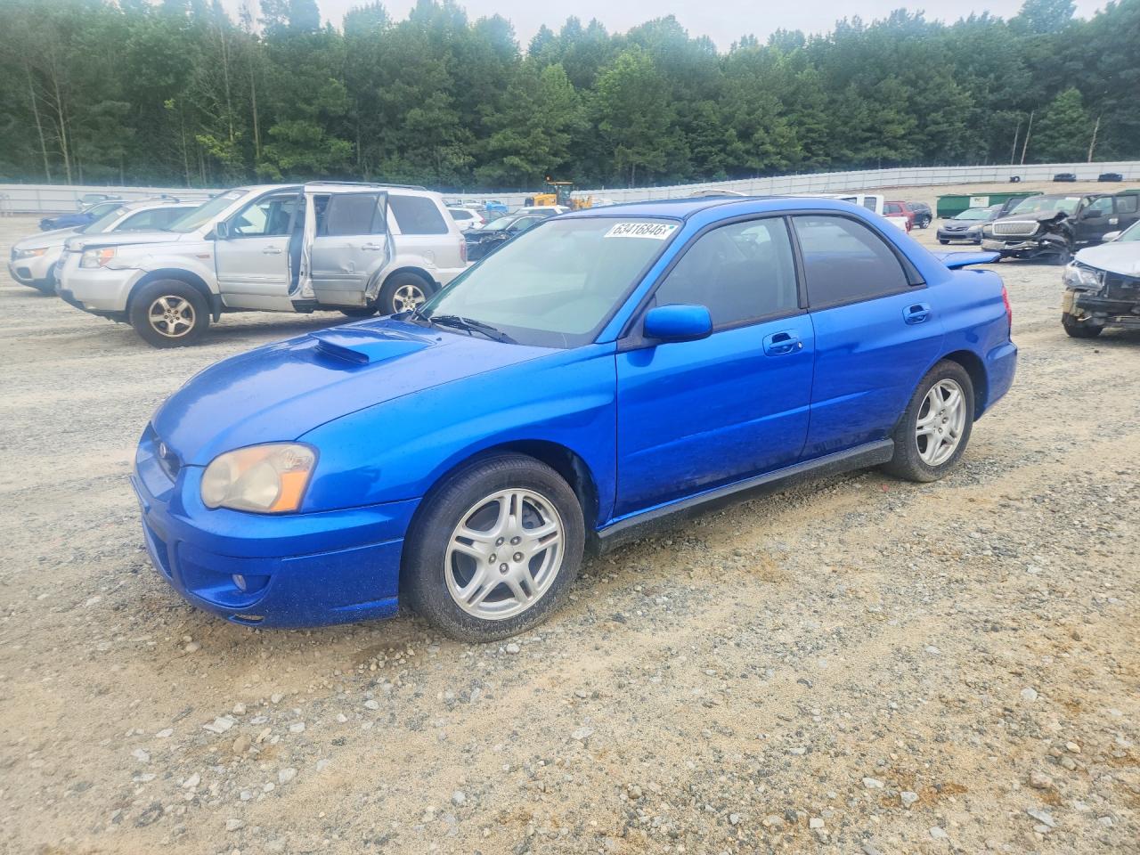 2004 Subaru Impreza Wrx Blue vin: JF1GD29604H517656