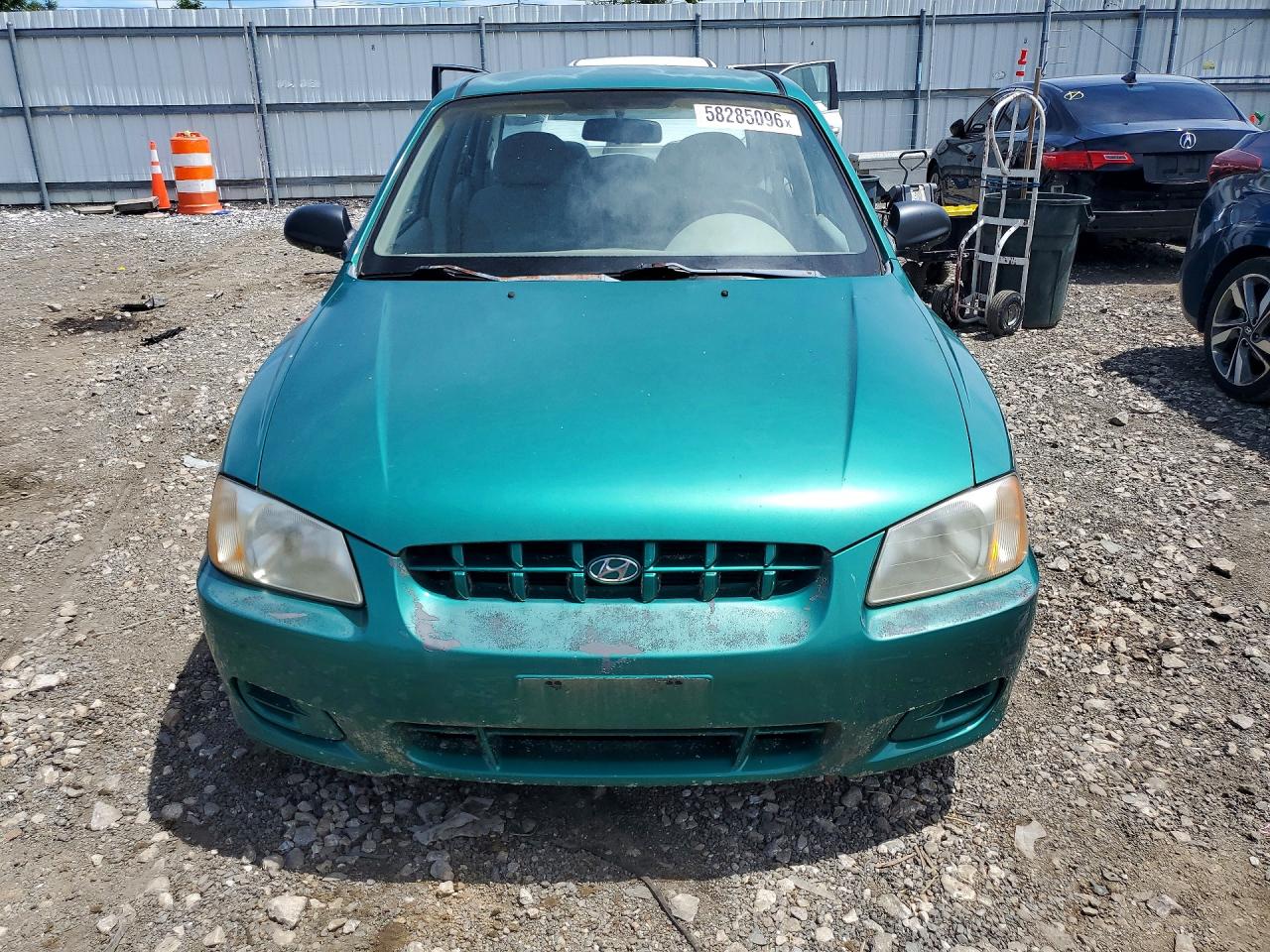 2001 Hyundai Accent Gl Green vin: KMHCG45C91U169698
