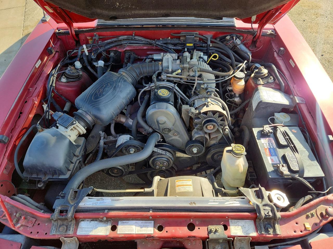1990 Ford Mustang Lx Red vin: 1FACP44A8LF203910