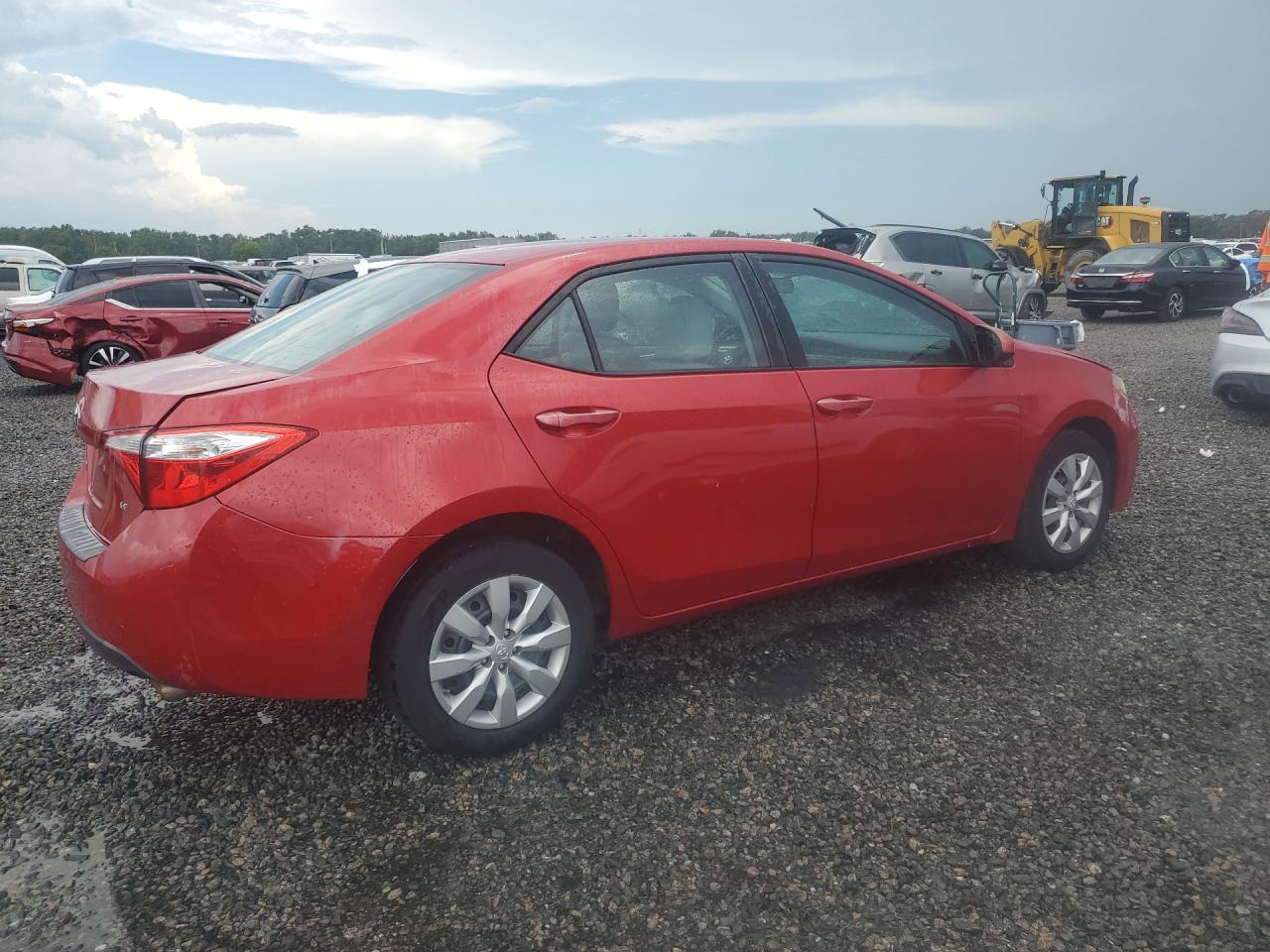 2015 Toyota Corolla Le Red vin: 5YFBURHE7FP257804