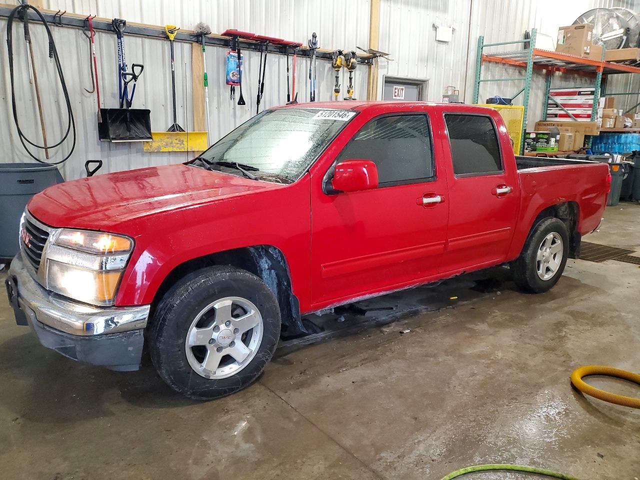 2011 Gmc Canyon Sle Red vin: 1GTD5MF92B8100055