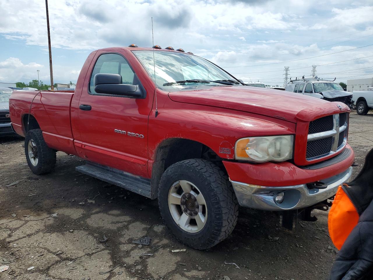 2003 Dodge Ram 2500 St Red vin: 3D7KU26D53G720760