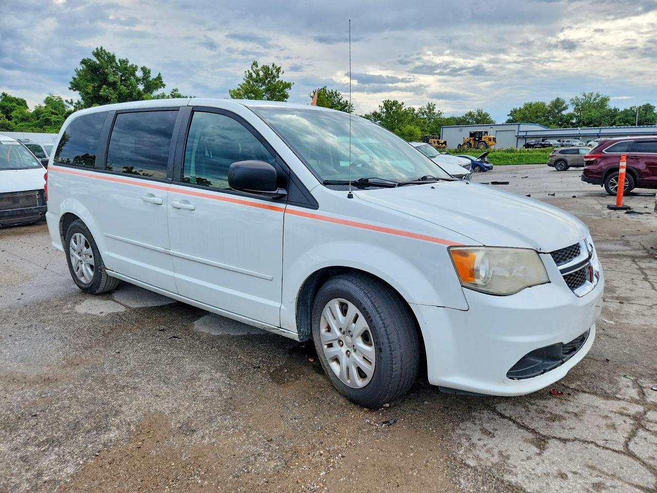 2013 Dodge Grand Caravan Se White vin: 2C4RDGBG8DR752832