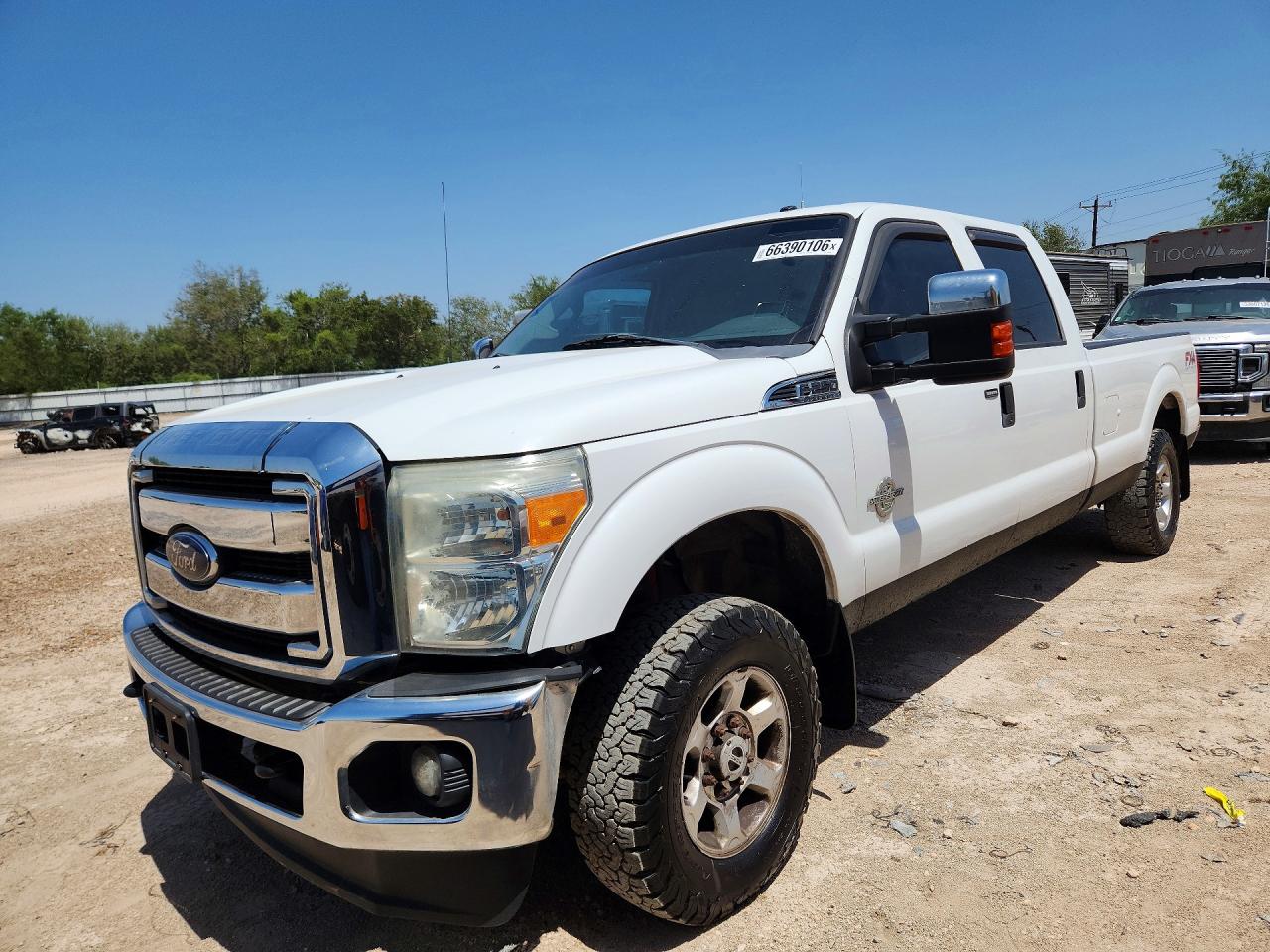 2014 Ford F250 Super Duty White vin: 1FT7W2BT6EEA14446