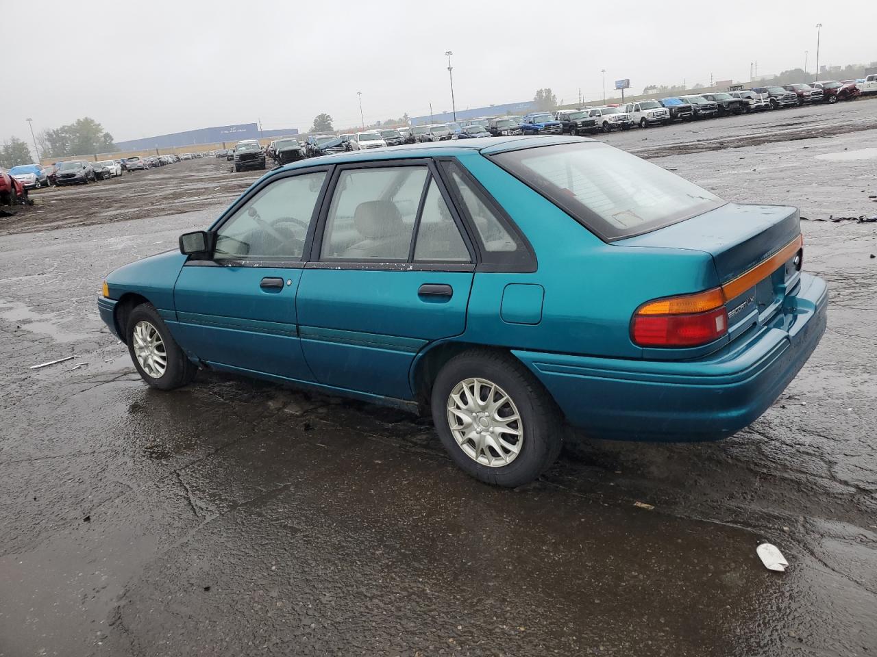 1993 Ford Escort Lx Green vin: 1FAPP14JXPW284026