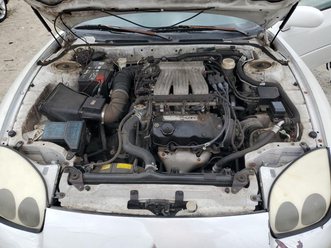 1998 Mitsubishi 3000 Gt White vin: JA3AM44H0WY003375