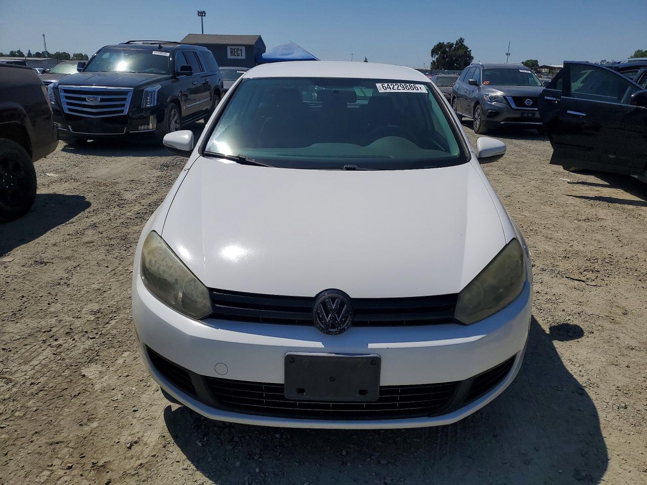 2010 Volkswagen Golf White vin: WVWBA7AJ9AW125681