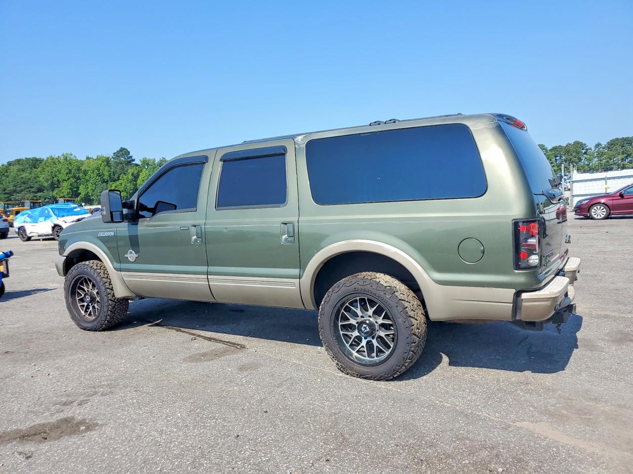 2004 Ford Excursion Eddie Bauer Green vin: 1FMNU44P14EE06561