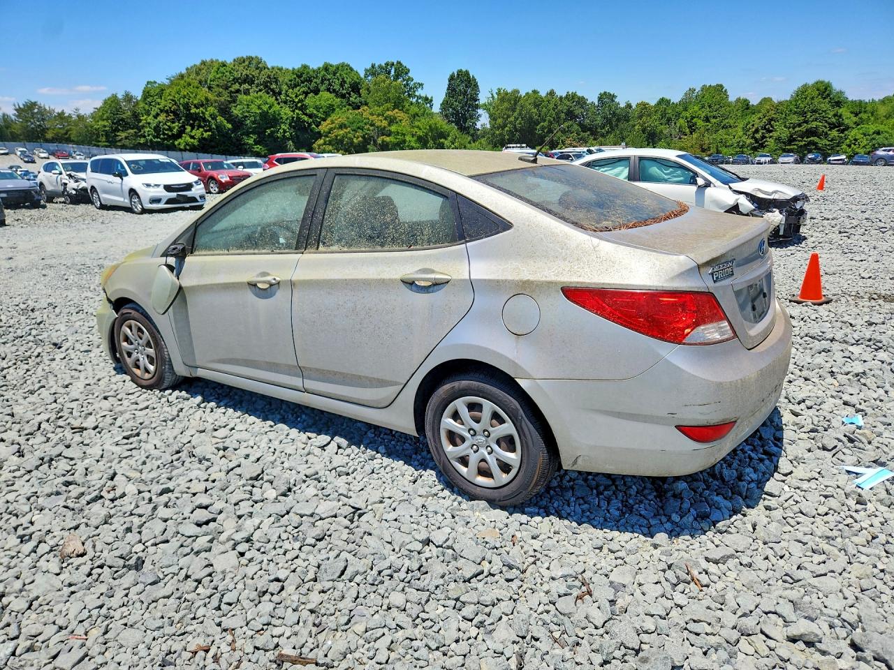 2012 Hyundai Accent Gls Silver vin: KMHCT4AEXCU200219