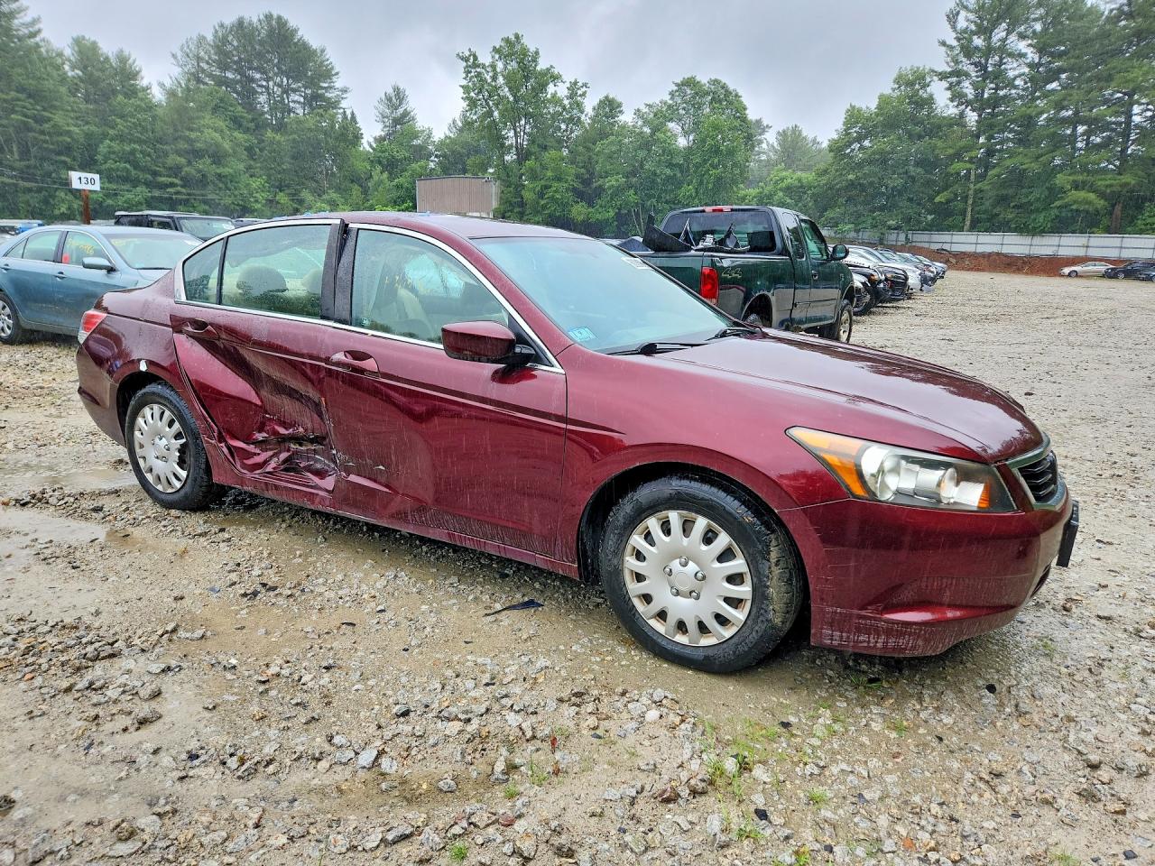 2010 Honda Accord Lx Красный vin: 1HGCP2F32AA042589