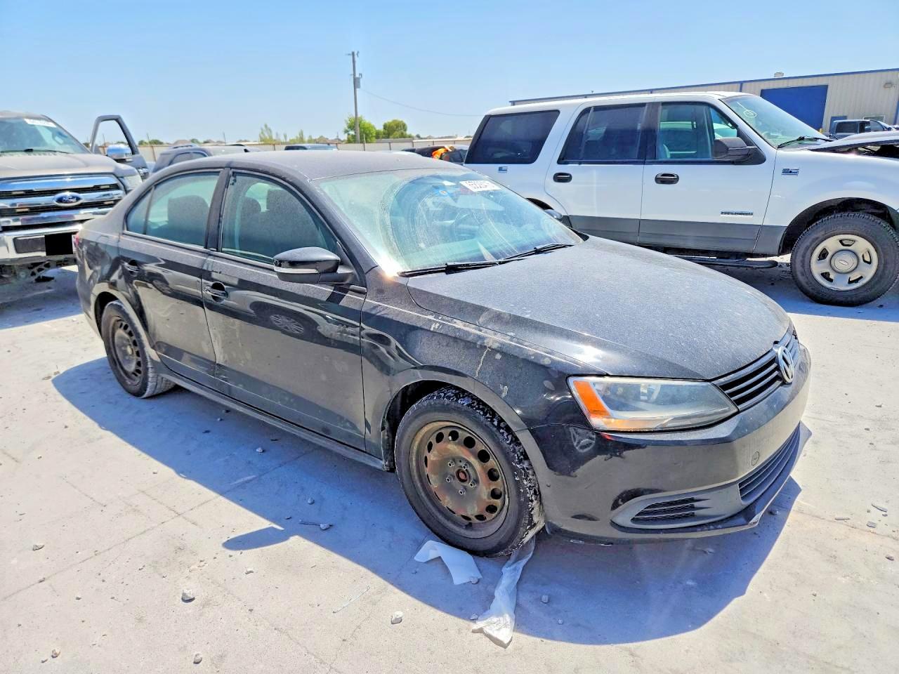 2014 Volkswagen Jetta Se Black vin: 3VWD17AJ4EM392707