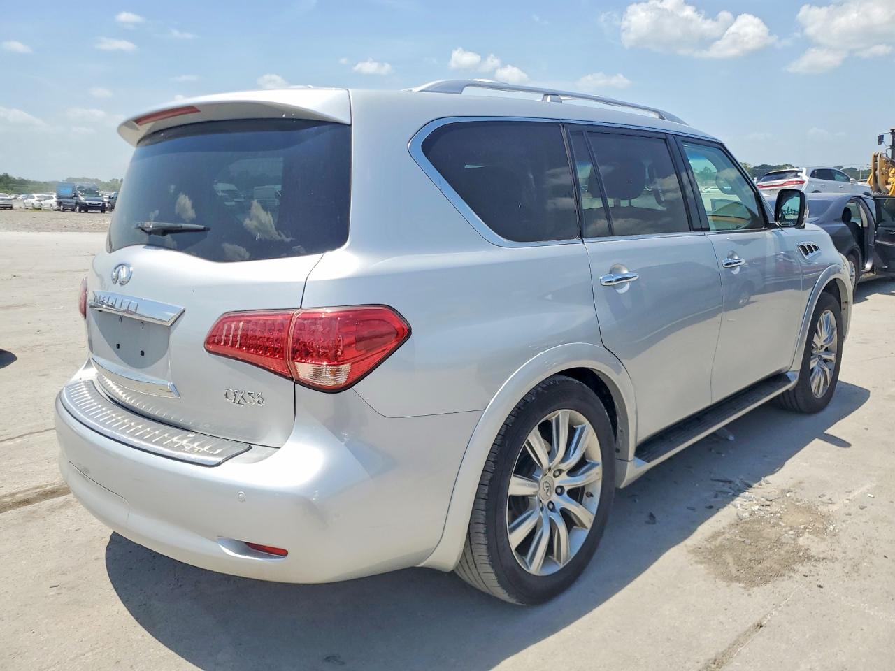 2012 Infiniti Qx56 Base Silver vin: JN8AZ2NE8C9018499