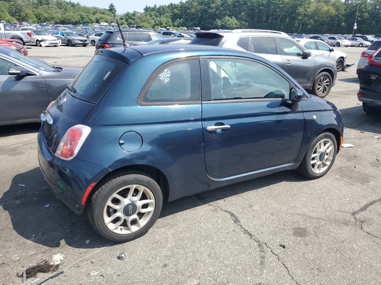2015 Fiat 500 Pop   Blue vin: 3C3CFFAR2FT570366