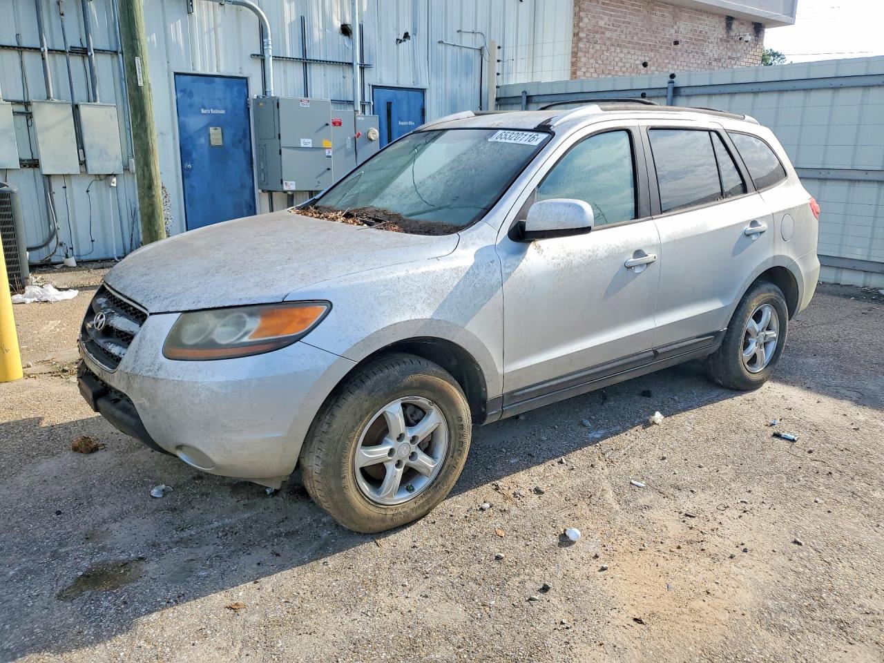 2007 Hyundai Santa Fe Gls Silver vin: 5NMSG13D87H047778