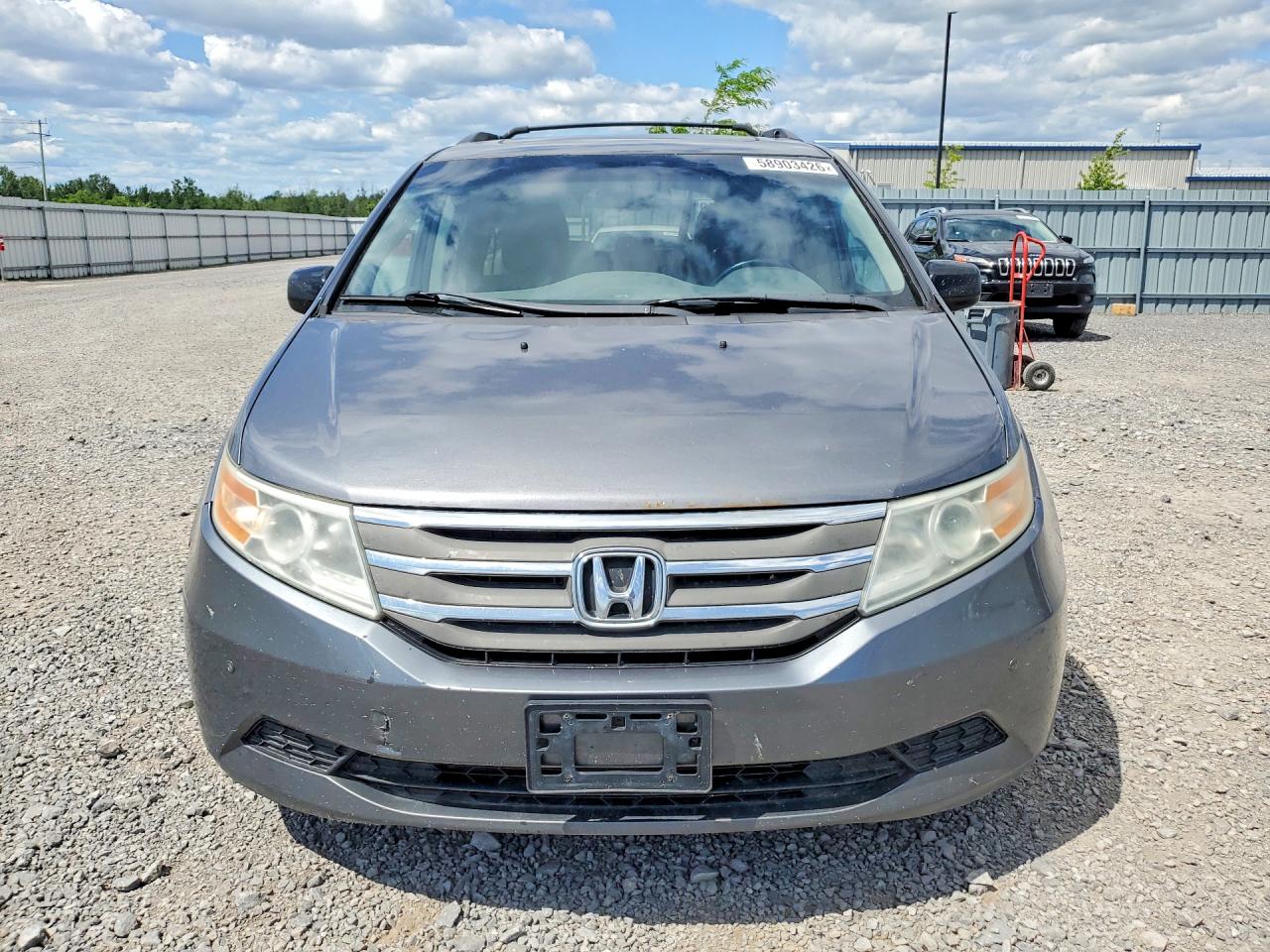 2011 Honda Odyssey Exl Gray vin: 5FNRL5H69BB510677