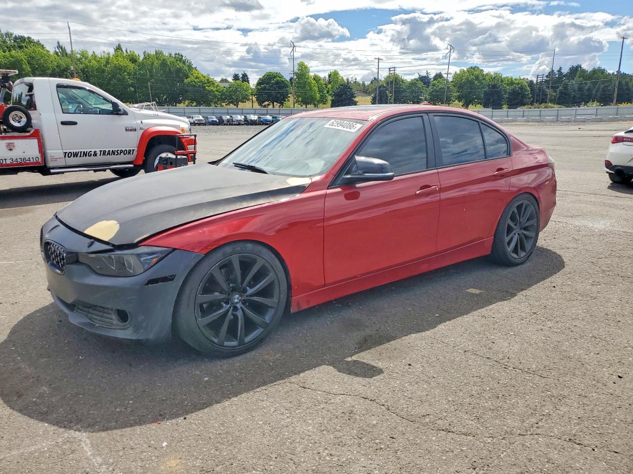 2013 Bmw 320 I Red vin: WBA3B1C59DF462657