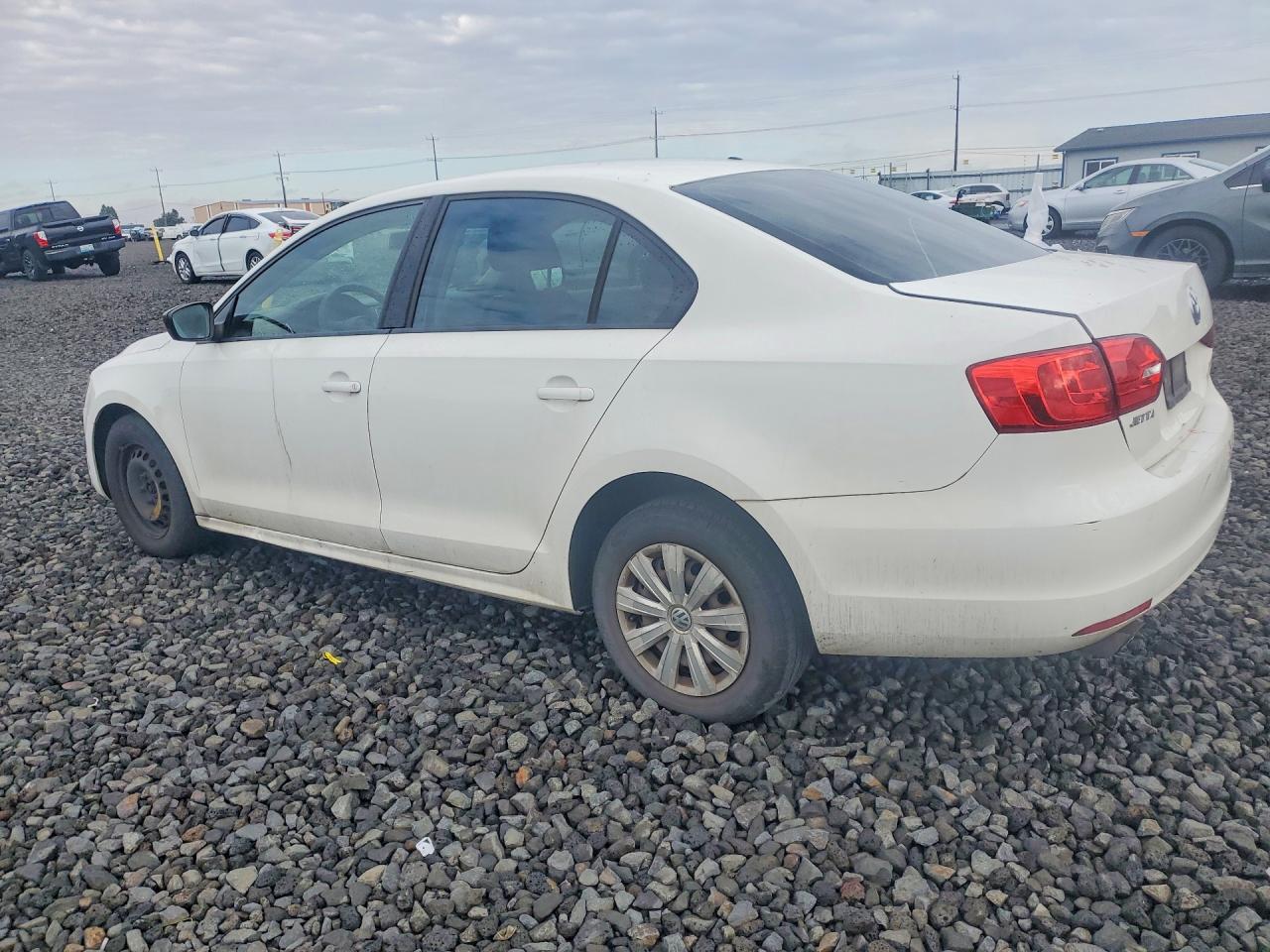 2012 Volkswagen Jetta Base White vin: 3VW2K7AJ3CM467320