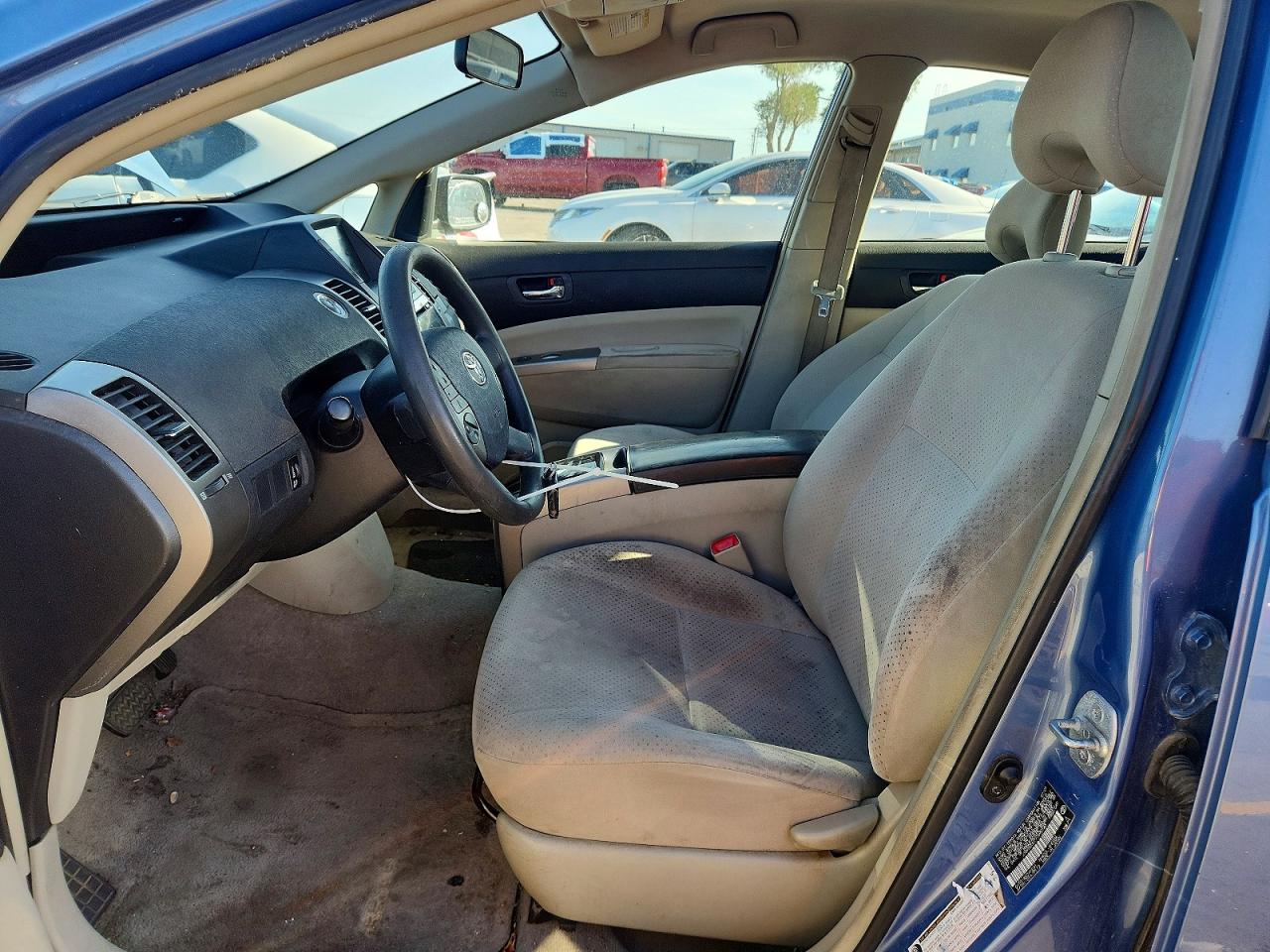 2007 Toyota Prius Base Blue vin: JTDKB20U777690123