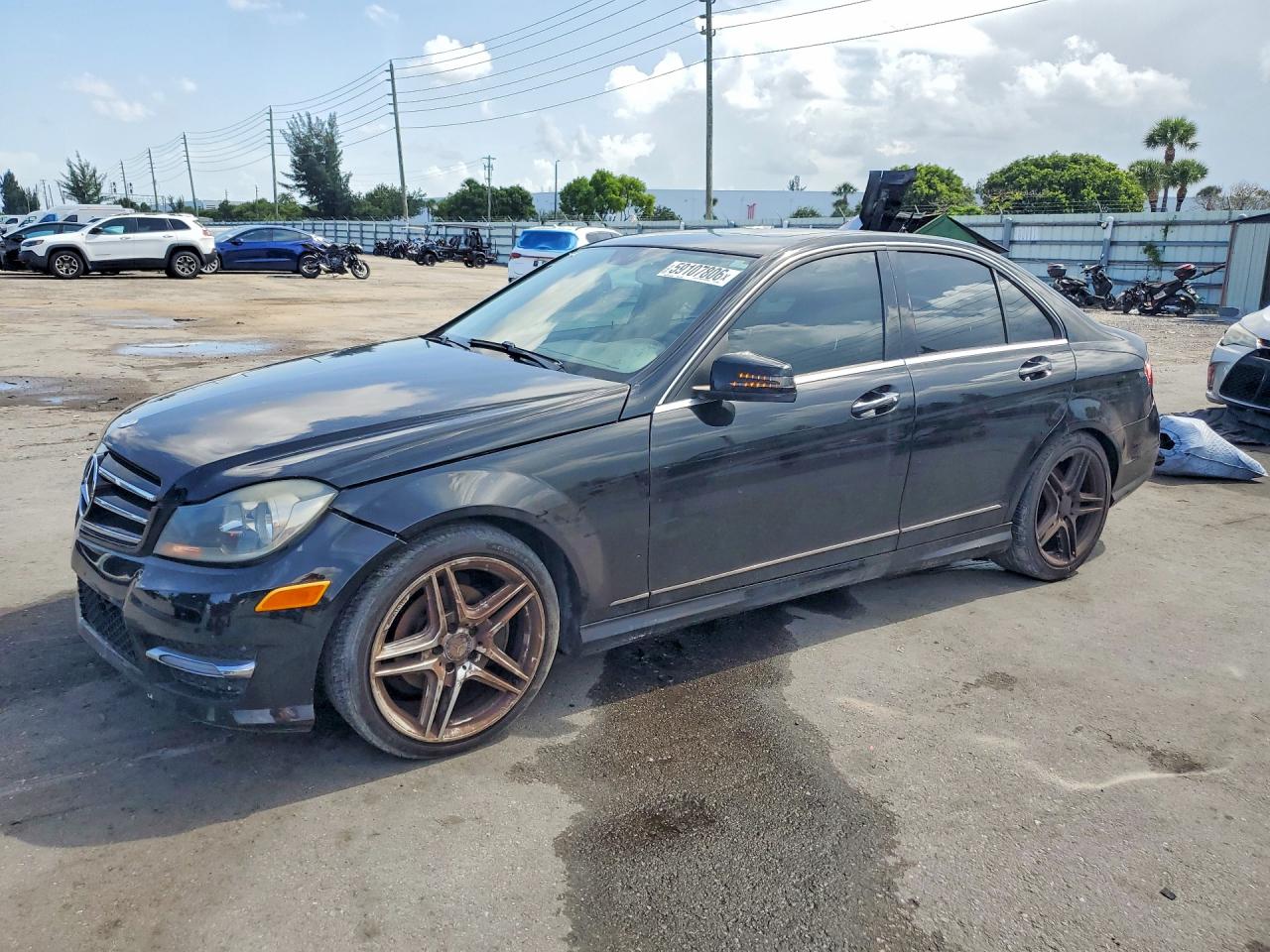 2014 Mercedes-benz C 250 Black vin: WDDGF4HB7EG232206