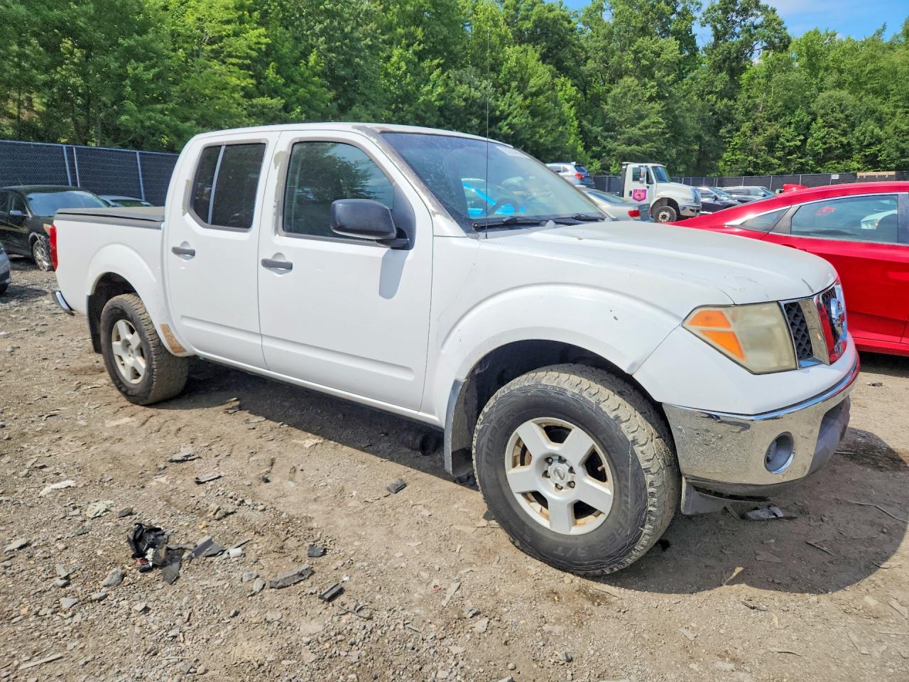 2006 Nissan Frontier Se White vin: 1N6AD07W56C415645