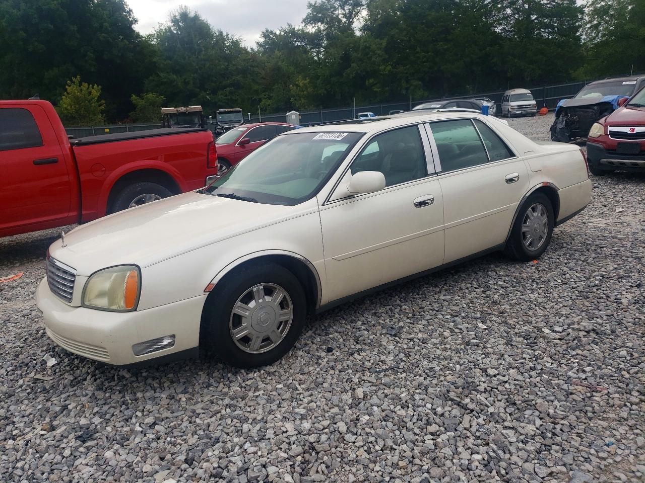 2003 Cadillac Deville White vin: 1G6KD54Y13U123137