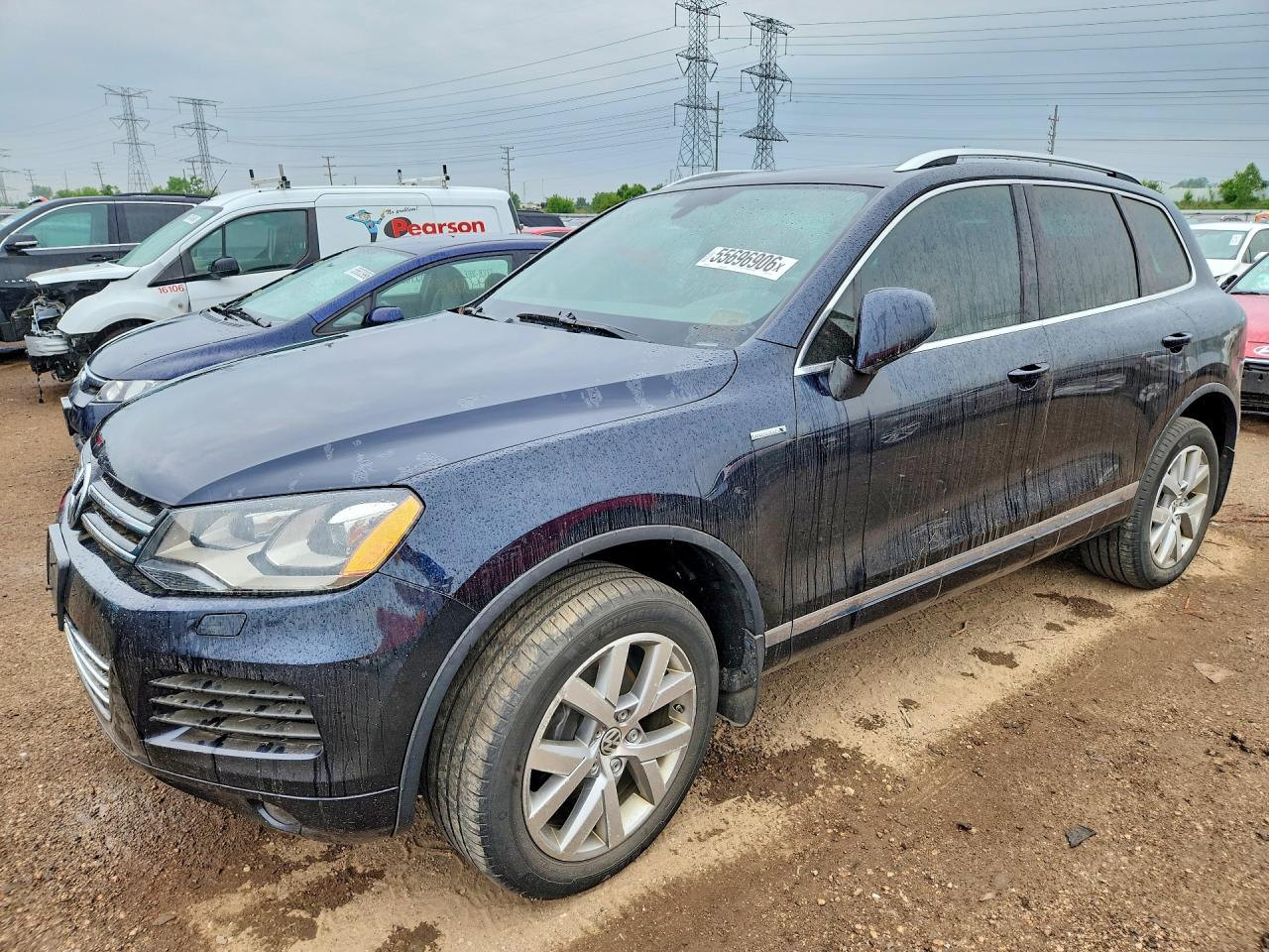 2014 Volkswagen Touareg V6 Tdi Синий vin: WVGEP9BP4ED011787