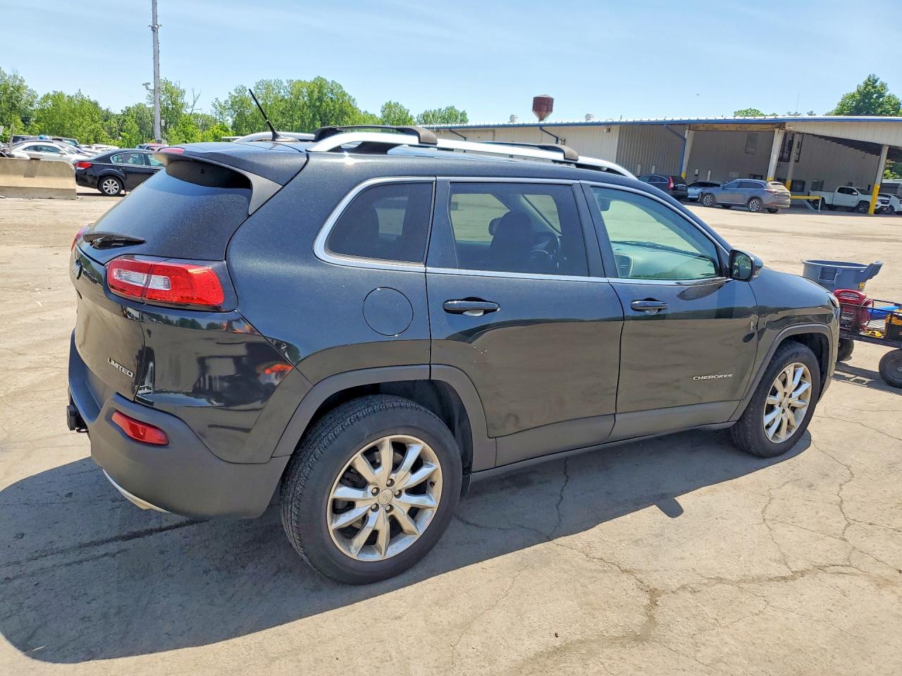 2015 Jeep Cherokee Limited Black vin: 1C4PJMDS1FW704180