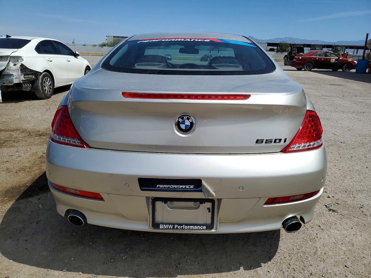 2008 Bmw 650 I Silver vin: WBAEA53518CV91681