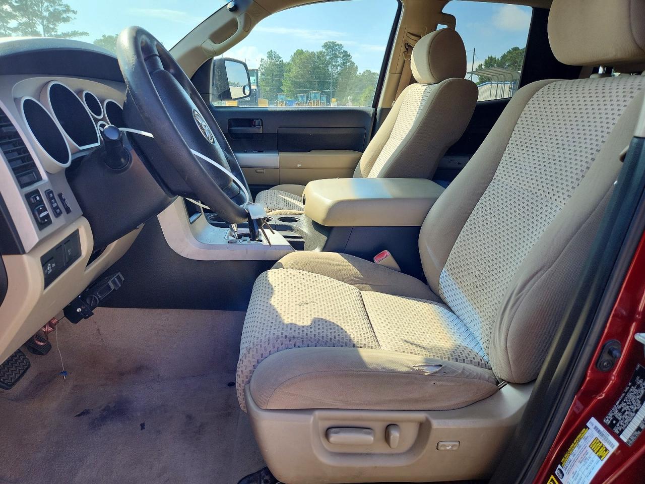 2009 Toyota Tundra Sr5 Red vin: 5TFRT54119X027680
