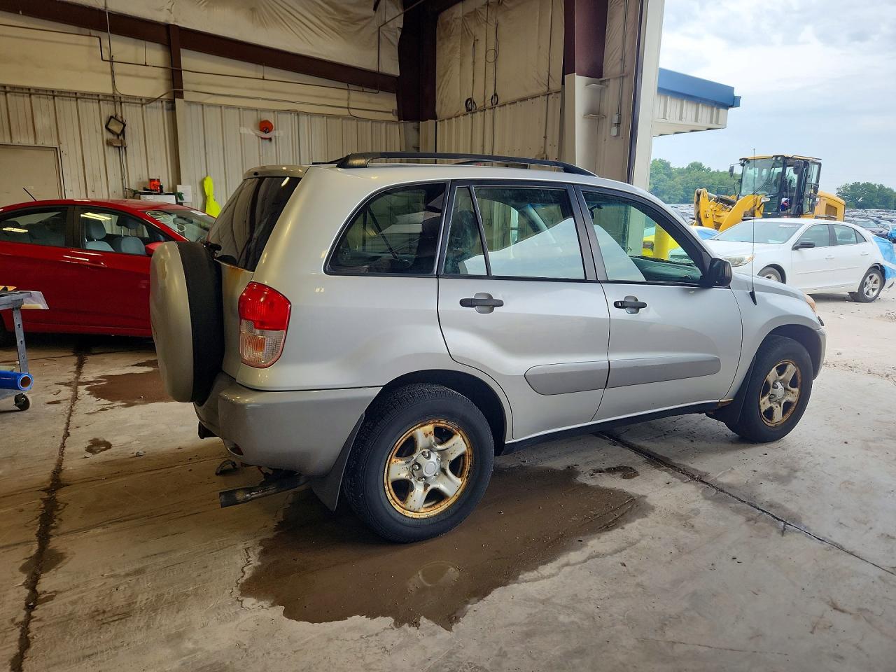 2003 Toyota Rav4 Base Silver vin: JTEGH20V930114772