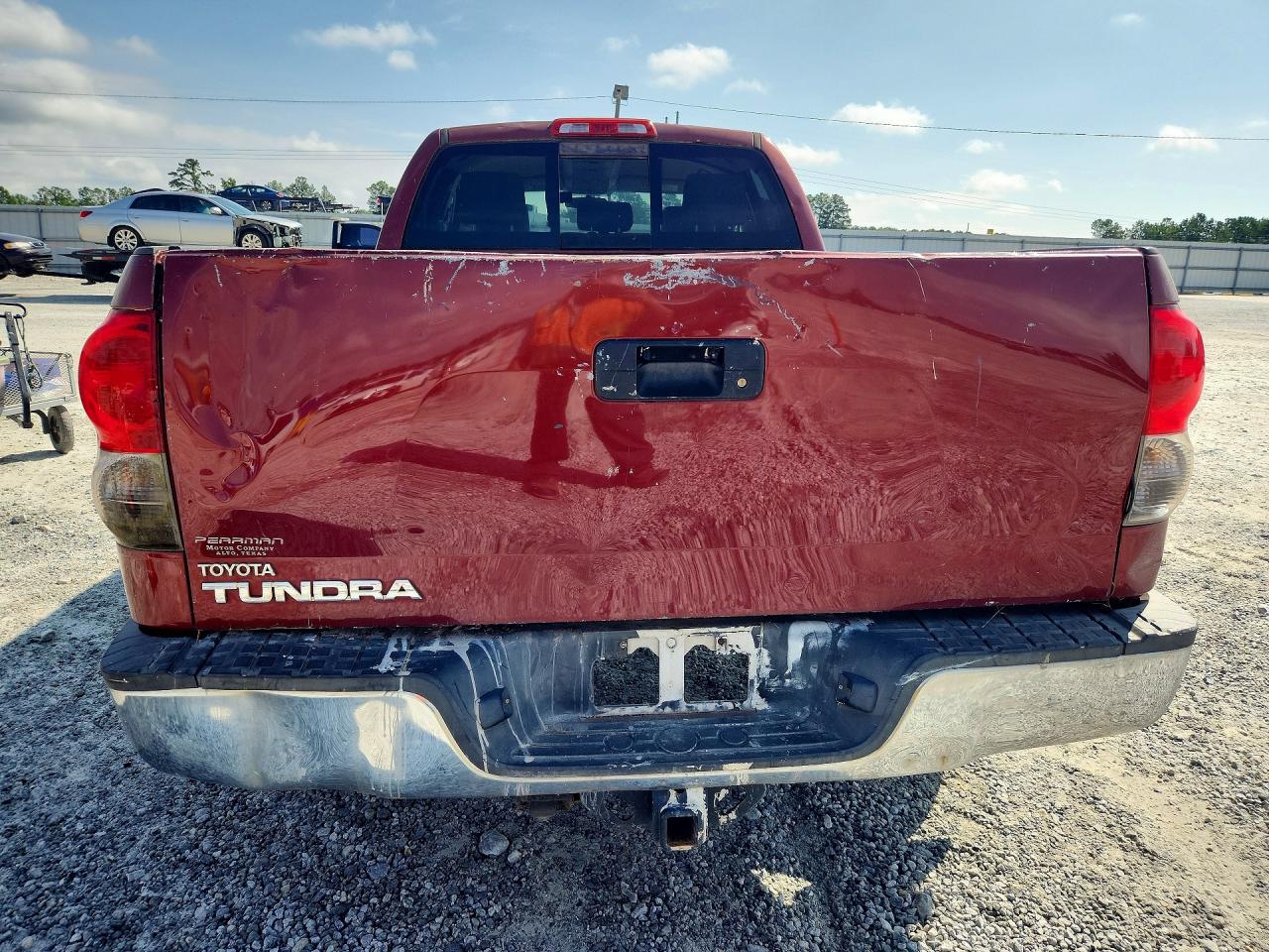 2009 Toyota Tundra Sr5 Red vin: 5TFRT54119X027680