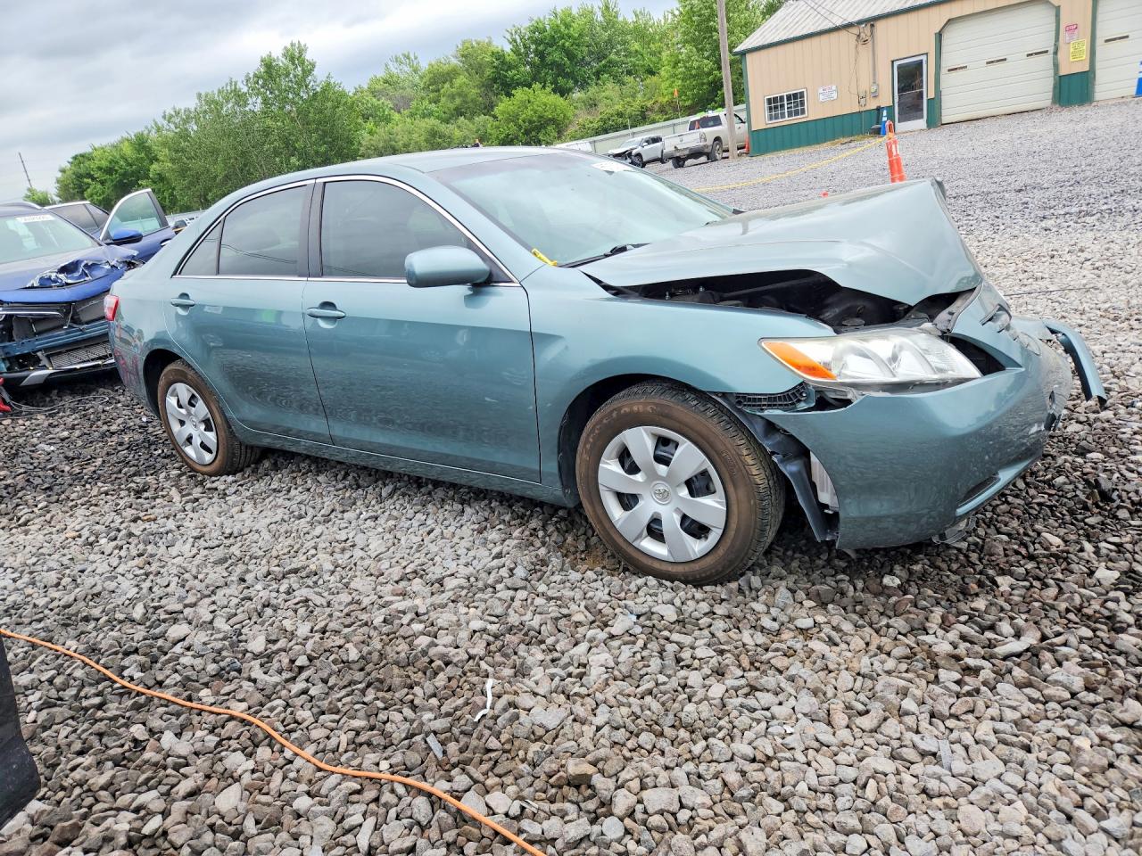 2007 Toyota Camry Le Зеленый vin: JTNBE46K373084636