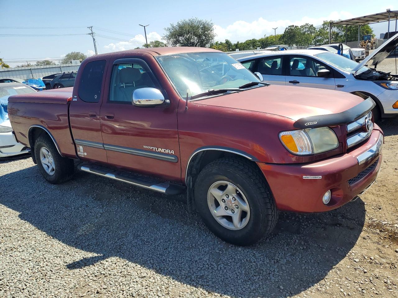 2003 Toyota Tundra Access Cab Sr5 Burgundy vin: 5TBRT34113S419908