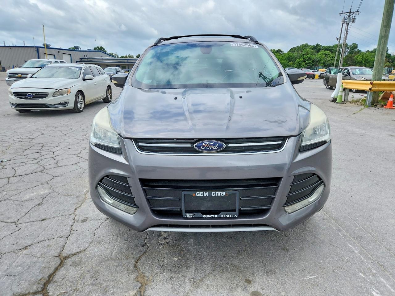 2013 Ford Escape Sel Gray vin: 1FMCU0HX1DUA04555