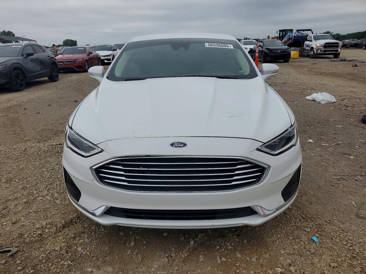 2019 Ford Fusion Sel White vin: 3FA6P0CD8KR265150