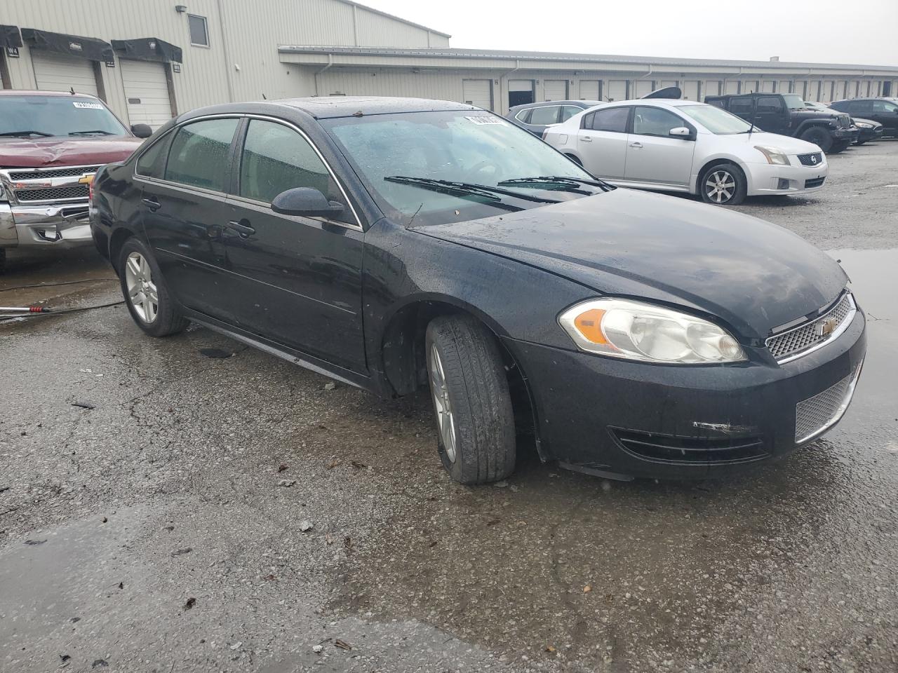 2014 Chevrolet Impala Limited Lt Black vin: 2G1WB5E38E1116829 Damage: Right Front Door, Dent(S) W/ Paint Dmg, 1 To 2 Inches
