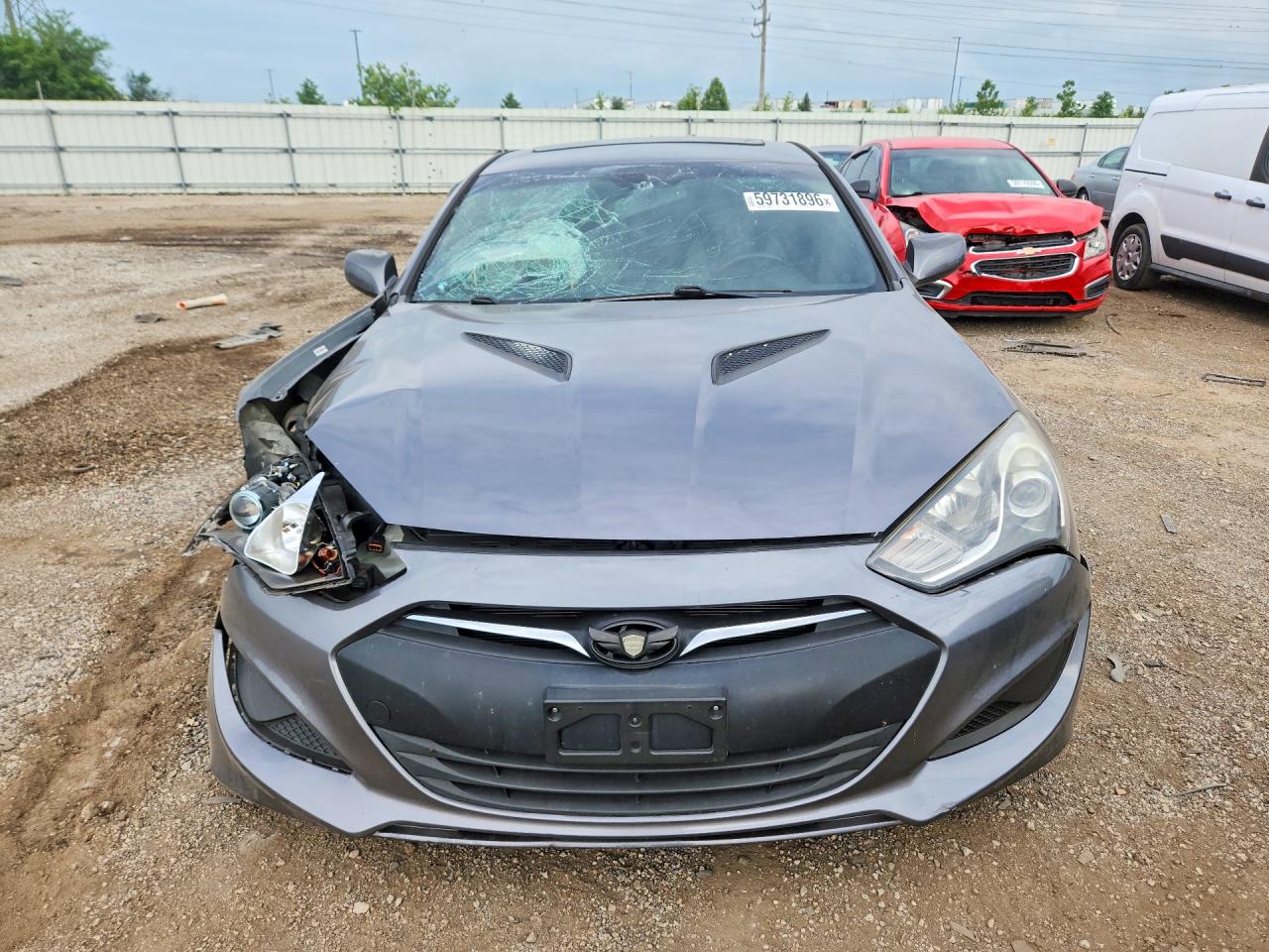 2013 Hyundai Genesis Coupe 2.0t Premium Серый vin: KMHHT6KD1DU112331