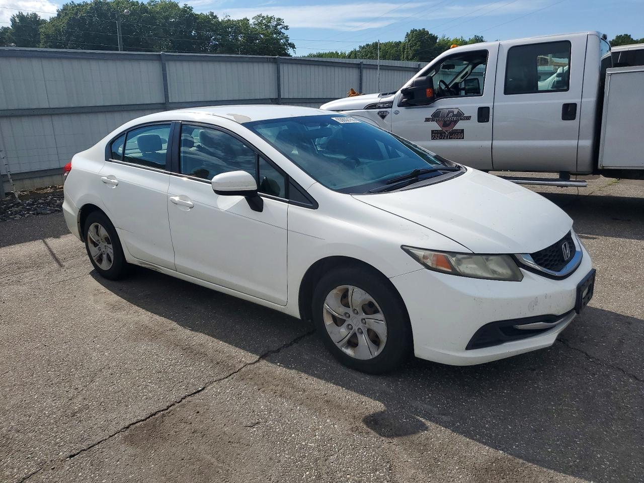 2014 Honda Civic Lx Белый vin: 19XFB2F50EE244880