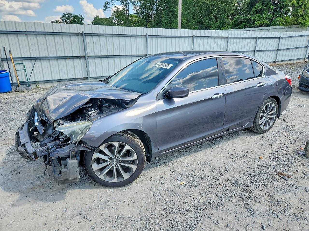 2014 Honda Accord Sport Gray vin: 1HGCR2F53EA206692