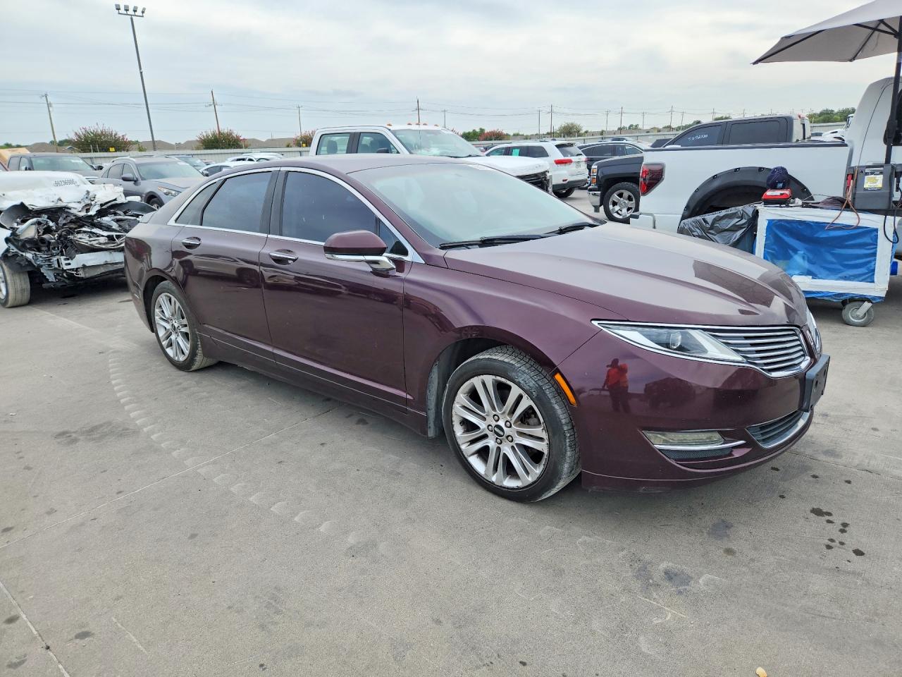 2013 Lincoln Mkz Burgundy vin: 3LN6L2G98DR827893