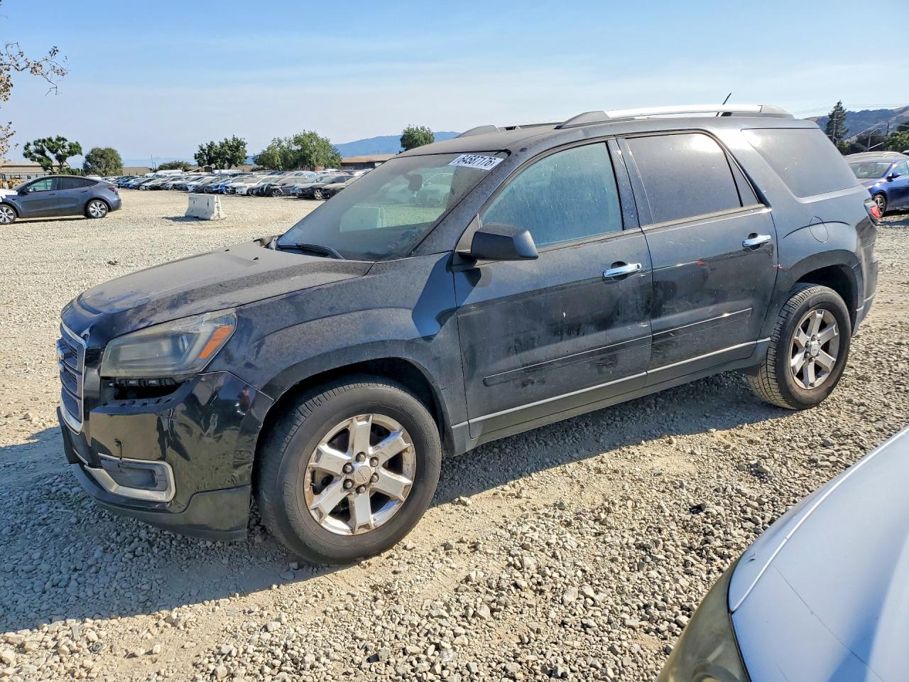 2013 Gmc Acadia Sle Black vin: 1GKKRNED0DJ255033