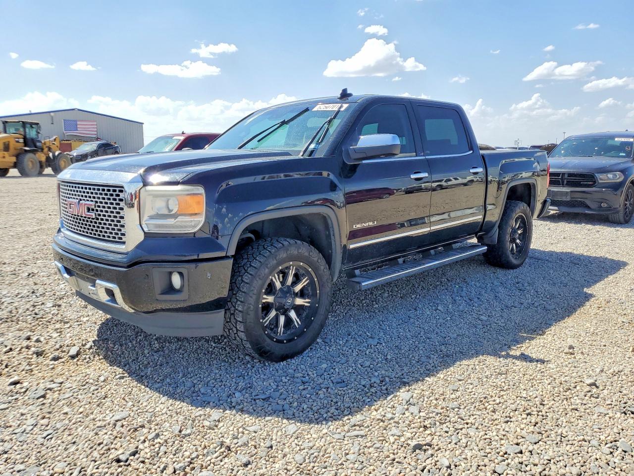 2015 Gmc Sierra K1500 Denali Black vin: 3GTU2WEJ2FG192493