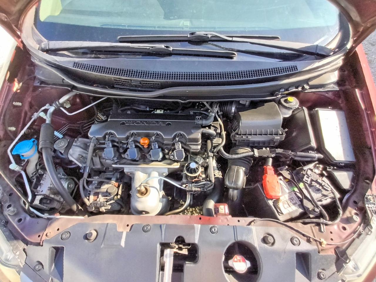 2015 Honda Civic Lx Burgundy vin: 19XFB2F50FE093539
