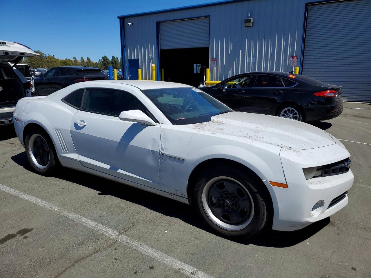 2013 Chevrolet Camaro Ls White vin: 2G1FE1E30D9181528
